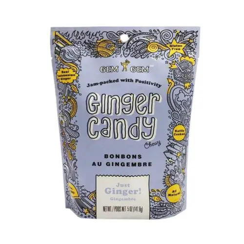 Barefood Gem Gem Chewy Ginger Candy - Original (Large)