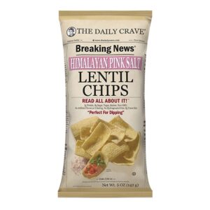 The Daily Crave Lentil Chips Himalayan Pink Salt