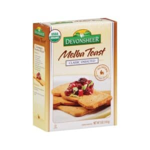 Devon. Melba Toast Organic – Unsalted Classic