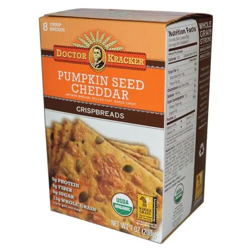 Cheddar Doctors Doctor Kracker Flatbread Pumpkin Seed Cheddar - Wholesome Fresh