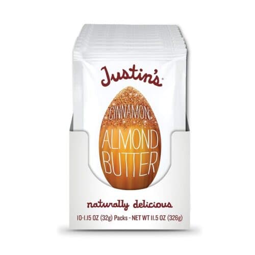Justins Cinnamon Almond Butter Squeeze Pack Wholesome Fresh