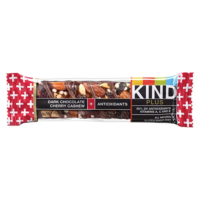 Kind Plus Dark Chocolate Cherry Cashew + Antioxidants 1 Kind Plus Dark Chocolate Cherry Cashew + Antioxidants