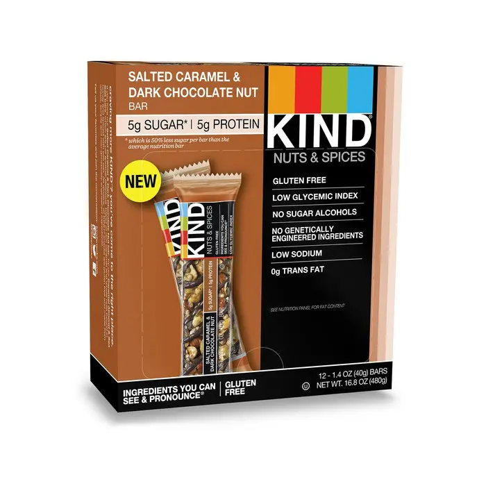 Kind Nuts & Spices Salted Caramel & Dark Chocolate Nuts 1 Kind Nuts & Spices Salted Caramel & Dark Chocolate Nuts