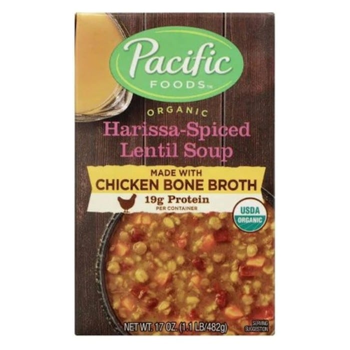 Pacific Org. Chicken Bone Broth HarissaSpecial Lentil Soup Wholesome