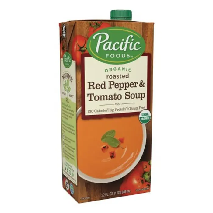 Pacific Organic Creamy Roasted Red Pepper & Tomato Soup 1 Pacific Organic Creamy Roasted Red Pepper & Tomato Soup