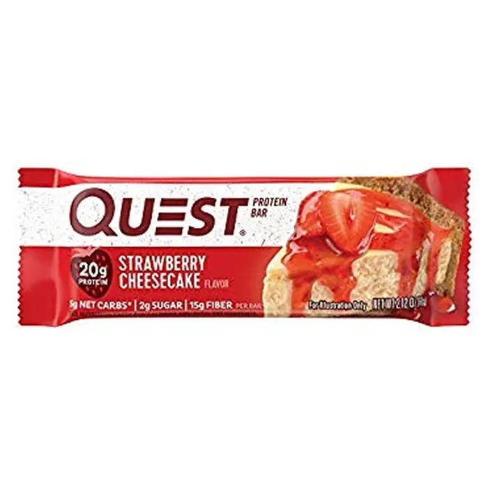 Quest Protein Bar Strawberry Cheesecake 1 Quest Protein Bar Strawberry Cheesecake