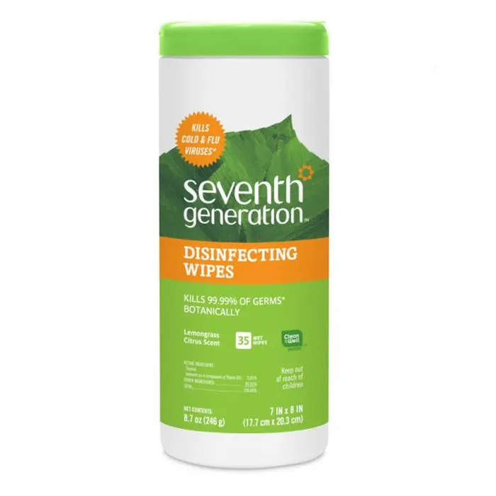 Seventh Generation Household Disinfecting Multi-Surface Wipes - Lemongrass Citrus (35 ct) 1 Seventh Generation Household Disinfecting Multi-Surface Wipes - Lemongrass Citrus (35 ct)
